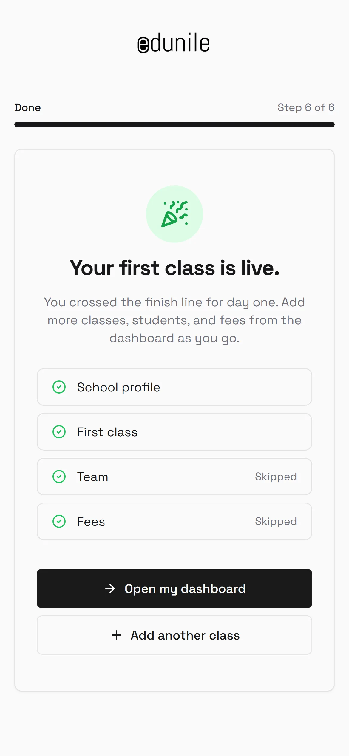 Onboarding on a phone